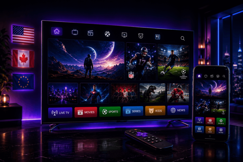 Best IPTV USA CANADA AND EUROPE